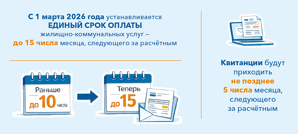 Изменился срок оплаты жилищно-коммунальных услуг